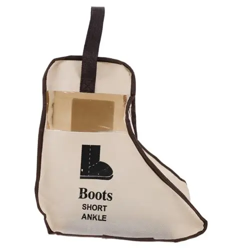 Produktbild: Amosfun Eleganter Stiefel-staubbeutel Aus Baumwollleinen Faltbar Große Schuhaufbewahrung Schuhüberzug-aufbewahrungstasche