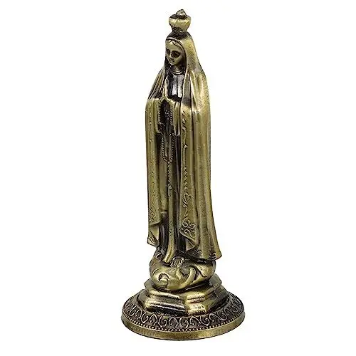 Produktbild: Amosfun 1stk Symboldekoration Schmuck Im Religiösen Stil Dekoration Maria Religiöse Figuren Katholizismus-Ornament Metallhandwerksdekor Unser Jesus Kunsthandwerk Frau Zinklegierung