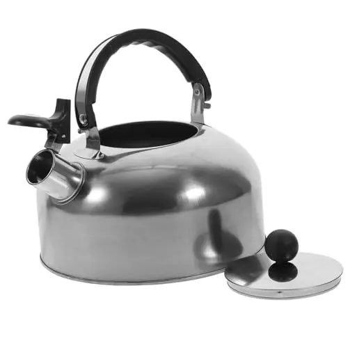 Produktbild: Amosfun Wasserkocher Zum Kochen Teekessel Für Induktionsherd 3 L Pfeifkessel Camping Zuhause Teekessel Dickes Material Zufälliger Stil