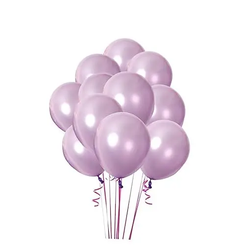 Produktbild: Amosfun 20St Hochzeitsballons Heliumballons Ballon Bogenballon Glitzerballons errötendes deckenverkleidung luftballons wasserballon balongas Latexballons Partyballons Lavender