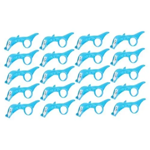 Produktbild: Amosfun 20St Schäler Obstschälmaschine Fingerschälring für Früchte Fruchtstripper Ananasschneider Fruit Peeler Vegetable Peeler Apfelschneider Handschälwerkzeug Küchenwaren Plastik Blue