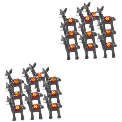 Produktbild: Amosfun 20 STK Kleiner Esel der Mikrolandschaft lustige gartendeko Tierische Figurine Miniatur-Esel-Handwerk Esel Spielzeug Tiere Garten kleine Statuen Mini-Gartendekoration Mini-Esel Harz
