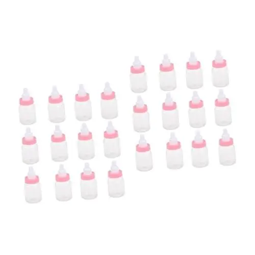 Produktbild: Amosfun 24 Stk Flaschen für Babypartys Baby-Dusche-Milchflasche Blau Babyparty-Spiele das europäischer Stil Geschenkbox Kasten Geschenkflasche neugeboren Süßigkeiten Flasche