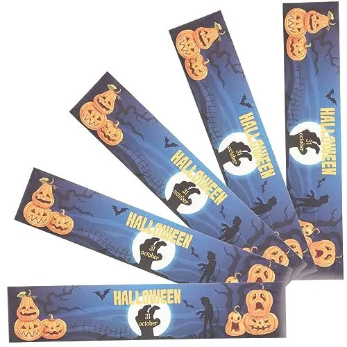 Produktbild: Amosfun 24st Halloween-flaschenaufkleber Halloween-wasserflaschenaufkleber Aufkleber Für Flaschenetiketten Fledermaus-wasserflaschenaufkleber Etiketten Für Wasserbecher Tasse Aufkleber