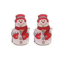 Produktbild: Amosfun 25Pcs Weihnachten Glitter Broschen für Frauen Mädchen Leucht Schneemann Broschen LED Glowing Boutonniere Schmuck Geschenke für Hemd Rucksack