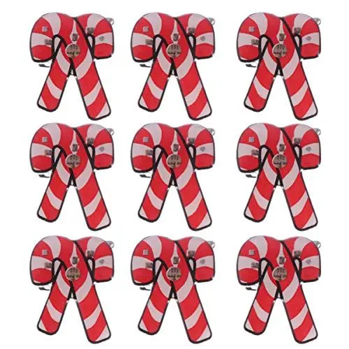Produktbild: Amosfun 25 stücke led leuchten Weihnachten broschen emaille pins Abzeichen Weihnachtsfeier begünstigt zuckerstangen schmuck Geschenke für Kinder Erwachsene