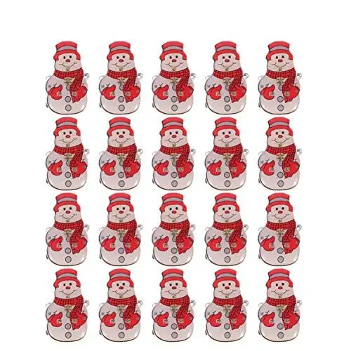 Produktbild: Amosfun 25 stücke led leuchten Weihnachten broschen emaille pins Abzeichen Weihnachtsfeier bevorzugt rot snowma schmuck Geschenke für Kinder Erwachsene
