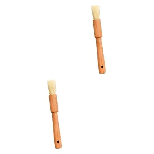 Produktbild: Amosfun Koch Pinsel 2st Bastelpinsel Grillpinsel Backpinsel Grillzubehör Bürste Zum Backen Grillbürste Borstenbürste Marinierpinsel Kuchenpinsel Bbq-marinadenbürste Borsten Bürste Hölzern