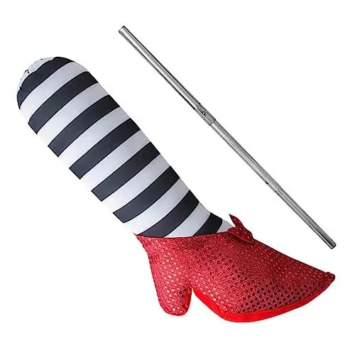 Produktbild: Amosfun 2St Halloween-Party-Streichspielzeug Bein Knebelspielzeug Halloween Dekoration Halloween-Dekoration Heel Partyzubehör Party-Requisiten Hoher Absatz Partybedarf rot