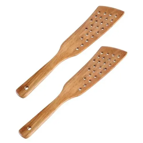 Produktbild: Amosfun 2St Holzspatel zum Kochen küchenprodukte Kitchen Helper cookrings kitchenaide küchenasseccoires kochgeschier schuhlöffel Kochschaufel aus Holz Holzwender Antihaft-Kochspatel Bambus