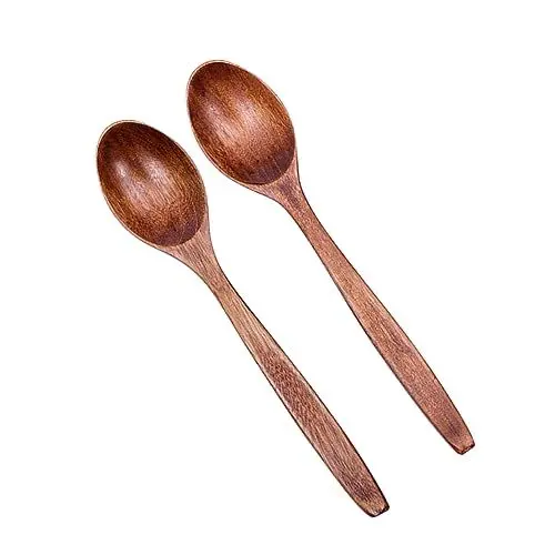 Produktbild: Amosfun Rührlöffel Suppenkelle Lebensmittelqualität Naturholz Küchenlöffel 2er Set