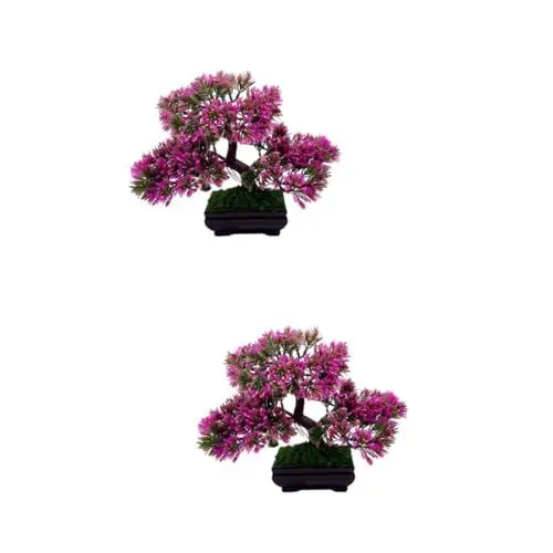 Produktbild: Amosfun 2St Künstlicher Bonsai-Baum für zu Hause gefälschter Bonsai-Baum Bonsai mit künstlichem Grün Bonsai künstlich künstlicher Bonsai Künstliche Pflanze Bonsai Baum künstliche Bonsais