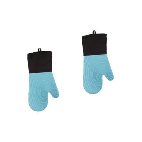 Produktbild: Amosfun 2St Ofenhandschuhe aus Silikon Topfhandschuhe mikrowellenfeste Handschuhe Kitchen Helper kitchenaide grillhandschuhe Verbrühungsschutzhandschuh für die Küche Küchenutensilien