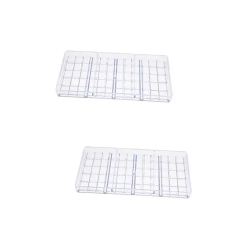 Produktbild: Amosfun 2St Schokoladenform Süßigkeitenform mit mehreren Gittern Energieriegel Süßigkeitenformen pralinenförmchen chocolate mold klarer Schokoladenmacher Pralinenform Plastik Transparent