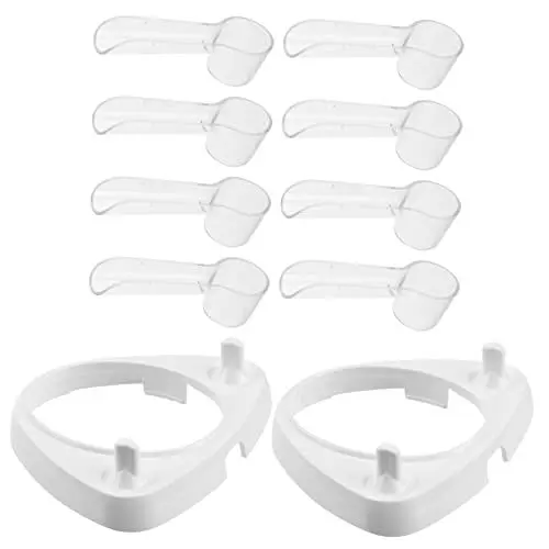 Produktbild: Amosfun 2St Zahnbürstenkopfabdeckung weiße Make-up-Pinsel Rasiererhalter zahnbürstenkopf Halter Toothbrush Holder Ladegerät Halter für den Zahnbürstenkopf elektrischer zahnbürstenhalter