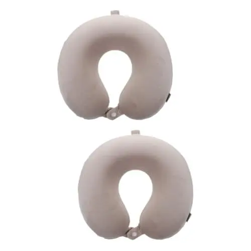 Produktbild: Amosfun 2 Stück Bequemes Nackenkissen Aus Memory-Schaum U-förmiges Reisekissen Für Nacken- Und