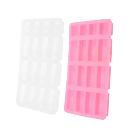 Produktbild: Amosfun 2 STK Ziegelform Ziegel Schimmel Bauernhof Spielzeug aus Ziegelsteinen Sandtisch Ziegelmaterial Baulandschafts-Ziegelwerkzeug Ziegelspielzeug kleine Backsteinform Kieselgel Rosa