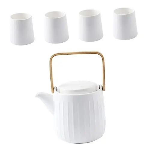Produktbild: Amosfun 2 Sätze Aus Keramik Becher Trinken Kaffeetasse Antike Teetassen Asiatischer Tee Keramik Weiße Kaffeekanne Japanische Teetassen Asiatische Teetasse Saftbecher Holz
