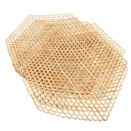 Produktbild: Amosfun 2 Sätze Bambusmatte Rustikale Tischmatte Frittierte Lebensmittel Netzmatte Einlagen Netzmatten Gewebtes Tablett Kochpfannenmatte Tischdekoration Kochmatte 6 Stück * 2