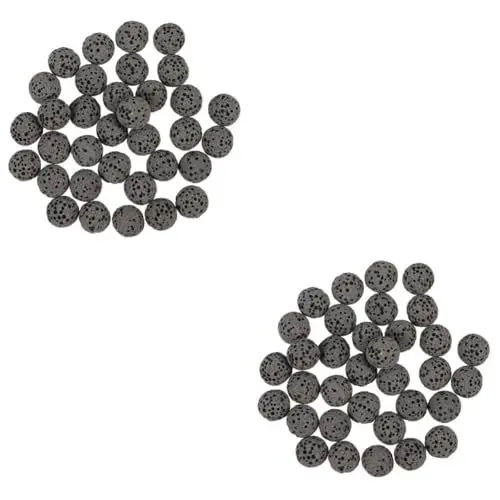 Produktbild: Amosfun 2 Sätze Diffusorstein Aus Vulkanstein Diffusorstein Für Ätherische Öle Vulkanstein Für Die Aromatherapie Vulkanische Steinverzierung Black Vulkangestein 39 Stück * 2