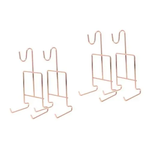 Produktbild: Amosfun 2 Sätze Kaffeetassenhalter Becher- Und Deckelhalter Expander Kaffeetassenständer Becherhalter Zubehör Für Die Kaffeetheke Aufbewahrungshalter Für Tasse Eisen Rose Gold 2 Stück * 2