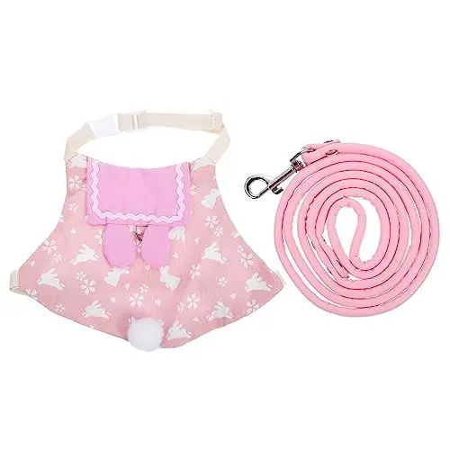 Produktbild: Amosfun 2sätze Kaninchen Geschirr Verstellbares Bunny Geschirr Mit Leine Aus Hochwertiger Süßes Kostüm Für Haustiere Für Fotoshootings Und Ausflüge