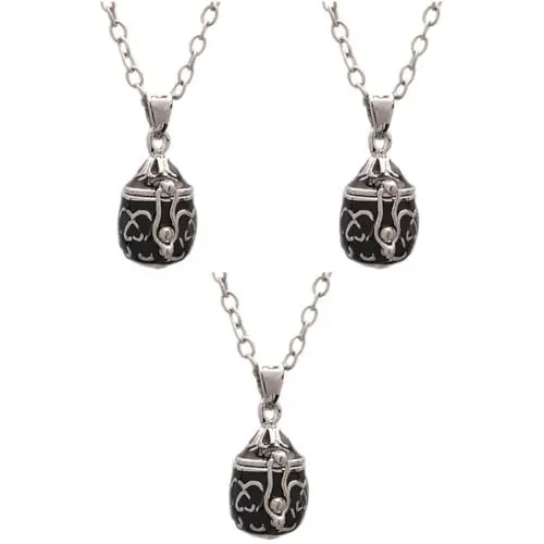 Produktbild: Amosfun 2 Stk Asche Halskette Schmuck Für Männer Hund Urne Halskette Für Asche Urnenanhänger Für Haustiere Männer Halskette Herren Urne Anhänger Mini-urne Diffusor Gedenken Kupfer Fräulein
