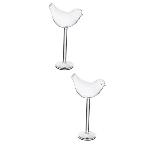 Produktbild: Amosfun 2 Stk Weinkelch Rotweinbecher Whisky-becher Coupé-brille Vogel- Cocktailbecher Rotweingläser Weißweingläser Stielgläser Dekorativer Kelch Weinkaraffe Cocktailgläser Tassen