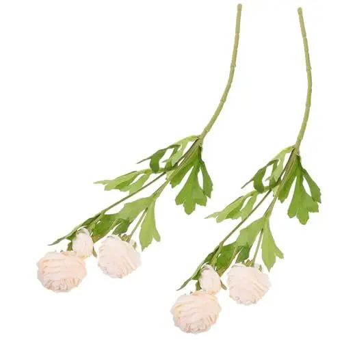 Produktbild: Amosfun 2 Stück Lebensechte Simulierte Landlotusblumen Kunstblumen Für Hochzeitsszenen-Layout Dekoration