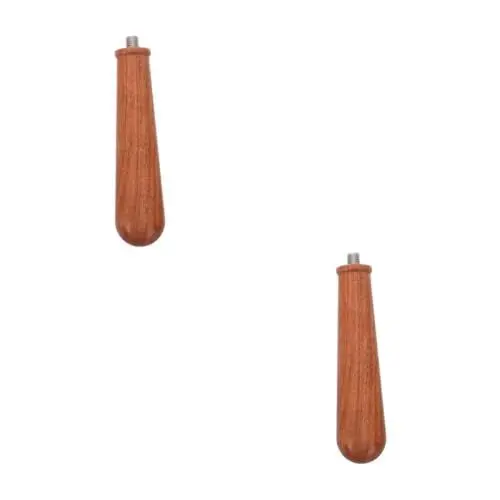 Produktbild: Amosfun 2 Stück Kaffee Holzgriff Zubehör Kaffeemaschine Espressomaschine Kaffeekanne Kaffeemaschine Werkzeuge Espresso Griff Ersatz Kaffee Siebträgergriff Edelstahl