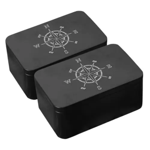 Produktbild: Amosfun 2 Stück Rechteckige Kartenbox Zum Spielen Von Tarot, Aufbewahrungsbehälter, Schmucketui, Verpackung, Spiel, Leere Karten, Tarot-kartenetui, Halter,