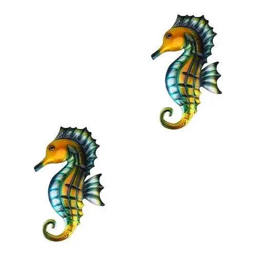 Produktbild: Amosfun 2 Stück Seepferdchen Dekoration Praktischer Anhänger Festliche Verzierung Dekorativer Wandanhänger Hippocampus Anhänger Zum Aufhängen DIY Anhänger Für Zuhause Zum Aufhängen