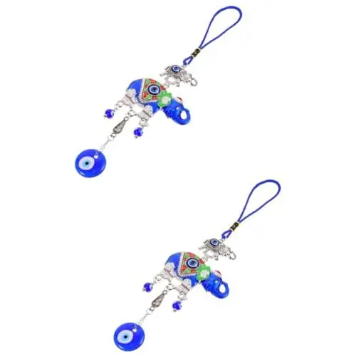 Produktbild: Amosfun 2 Stück Teufelsauge Anhänger Für Autos Ornament Böser Blick Hängende Dekoration Blaues Auge Hängende Dekoration Böser Blick Auto Anhänger Türkischer Stil