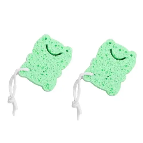 Produktbild: Amosfun 2stücke Badewannenschwämme Aus Natürlicher Luffa Für Junge Mädchen Schrubber-badebälle Für Tiefenreinigung Und Massage Schnell Trocknend Und Langlebig