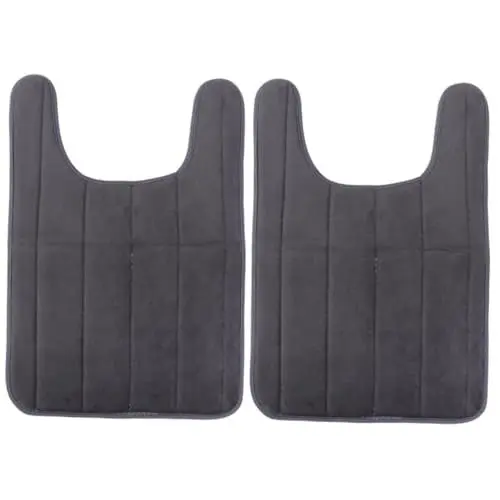 Produktbild: Amosfun 2st Bodenmatte Mit Langsamem Rückprall Graue Badematte B084zm7j1q Teppiche Badteppich Badematten Badezimmermatten Badvorleger Toilettenvorleger rutschfeste Badematte