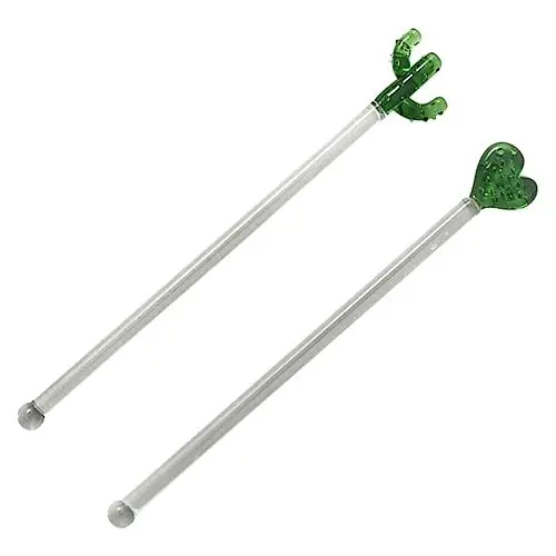 Produktbild: Amosfun Stick 2 Stück Glas- -swizzle-sticks Zum Cocktail-mixen