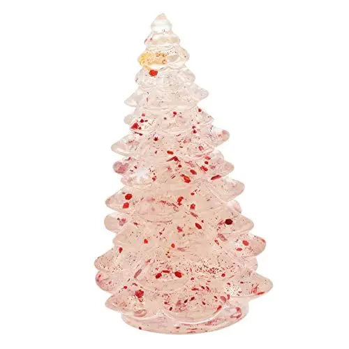 Produktbild: Amosfun 2st Christbaumschmuck Weihnachtsbaum Aus Harz Kreatives Geschenk Aus Glas in Weihnachtsbaumform Gläserne Bäume Weihnachtsfiguren-Ornamente Glasfiguren Schreibtisch Kamin Kunstharz