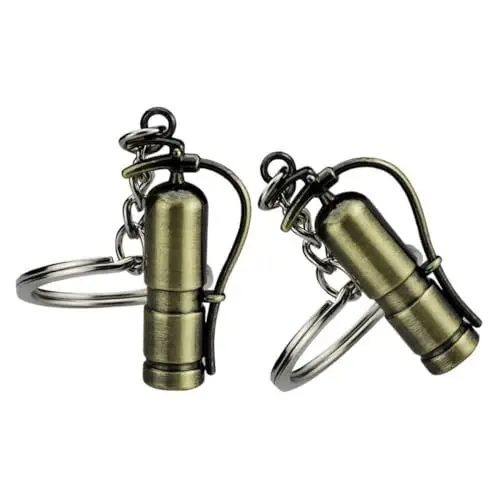 Produktbild: Amosfun Mini-feuerlöscher Schlüsselanhänger Metall Feuerwehrmann Schlüsselanhänger Feuerwehrmann Zubehör