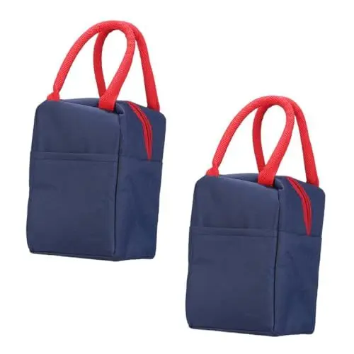 Produktbild: Amosfun Stilvolle Isolierte Lunchtasche für Studenten Auslaufsichere Kühltasche Aus Oxford-gewebe