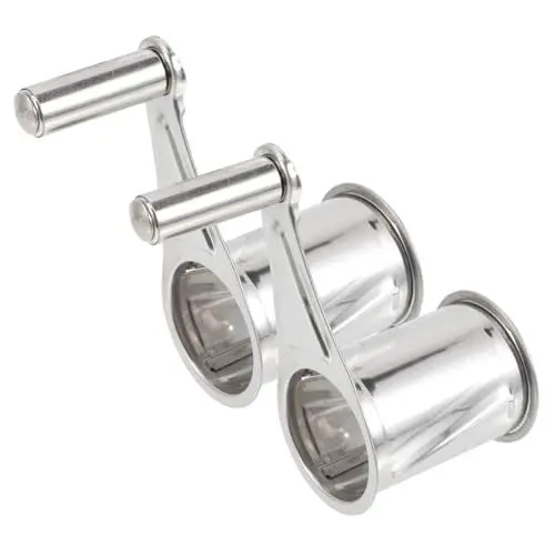 Produktbild: Amosfun 2stücke Käsereibe Manuell Rotierend Mit Griff Edelstahlwalze Küchenhelfer Für Schredderarbeit Metallreibe Für Lebensmittelzubereitung