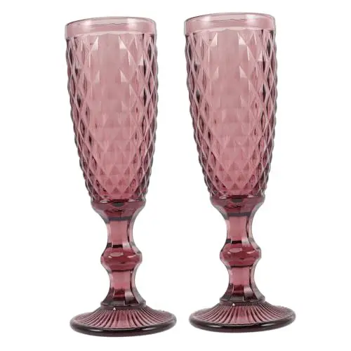 Produktbild: Amosfun 2 Stücke Rotwein Gläser Coupe Cocktail Gläser Vintage Flöten Für Hochzeit Party