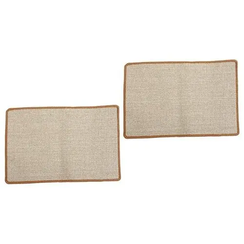 Produktbild: Amosfun 2st Kratzbaum Für Katzen Interaktives Katzenspielzeug Kratzspielzeug Für Katzen Kratzmatten Für Katzen Katze Wandkratzer Kratzpad Flache Kratzmatte Teppich Kätzchen Haushalt Sisal