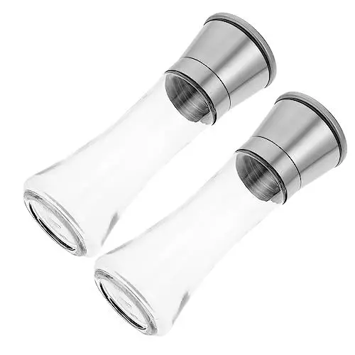 Produktbild: Amosfun Manuelles Pfeffer- Und Salzstampfer-set – Edelstahl – Küchenbedarf – Und Meersalz