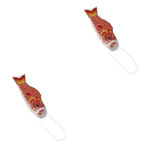 Produktbild: Amosfun 2st Sushi-bar Windsack Karpfen-windsack-streamer Karpfenfahnen-streamer Gartendekoration Windspiel Im Freien Garten Hängende Dekoration Ostern Windsack Draussen Requisiten