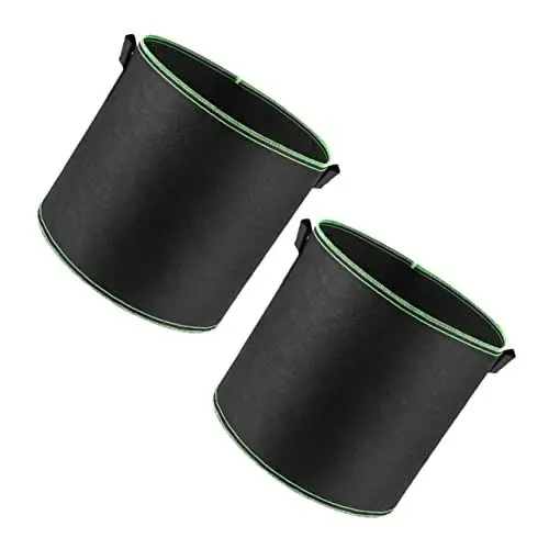 Produktbild: Amosfun 2st Hängender Drinnen Zimmerpflanzen Blumentöpfe Für Den Innenbereich Anbauen·· Pflanztasche Filz Erdbeer-pflanzbeutel Gemüsepflanztasche