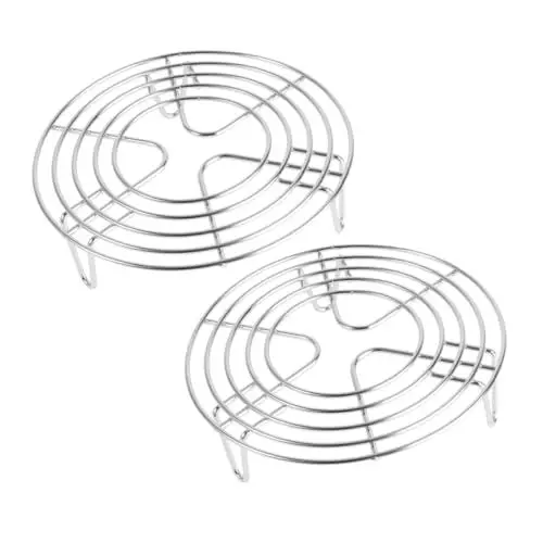 Produktbild: Amosfun 2stücke Dampfgarer-basis Aus Topf-abkühlgitter Mit Gemüsedämpfer Und Dampfgaraufsätze Multifunktionales Dampfgarer Dampfhalter -bräter Und Und Topfuntersetzer Aus