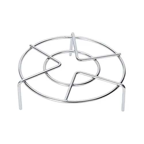 Produktbild: Amosfun Dampfgarer-untergestell Rund Dampfgarer-ständer Edelstahl 304 Dreibeiniges Dampfgarer-ständer Geschirrhalterung Küchen-kochzubehör Silber 15 X 3 5 Cm