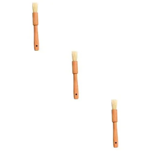 Produktbild: Amosfun 3St Backpinsel borstenbürste marinierpinsel Bürste mit Wildschweinborsten Bürste für Marinade kuchenpinsel Grillbürste Grillzubehör lackierter Pinsel BBQ-Marinadenbürste Bambus