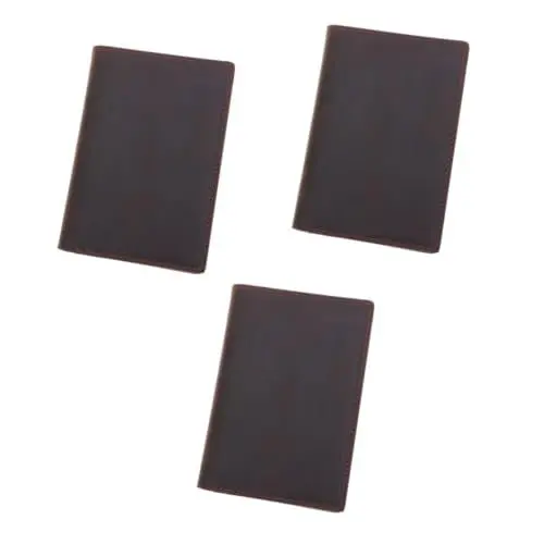 Produktbild: Amosfun 3St Brieftasche blockieren Fälle khimar Hijab Protect toguard kafe Herrenbrieftasche carteras para Hombres Geldbörse mit - antimagnetisch Passinhaber ID-Ordner Mann