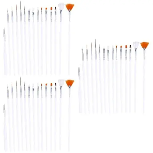 Produktbild: Amosfun 3St Kuchendekorationsstift Cupcake-Kapazitäten Ton für Zuckerhandwerk Kuchendekorationsset Cupcake-Topper Fondant-Stift-Werkzeug bürstchen matebrush Kuchendekorationswerkzeuge Weiß